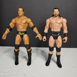 WWE The Rock WrestleMania Elite Collection Action Figure & Drew Mcintyre